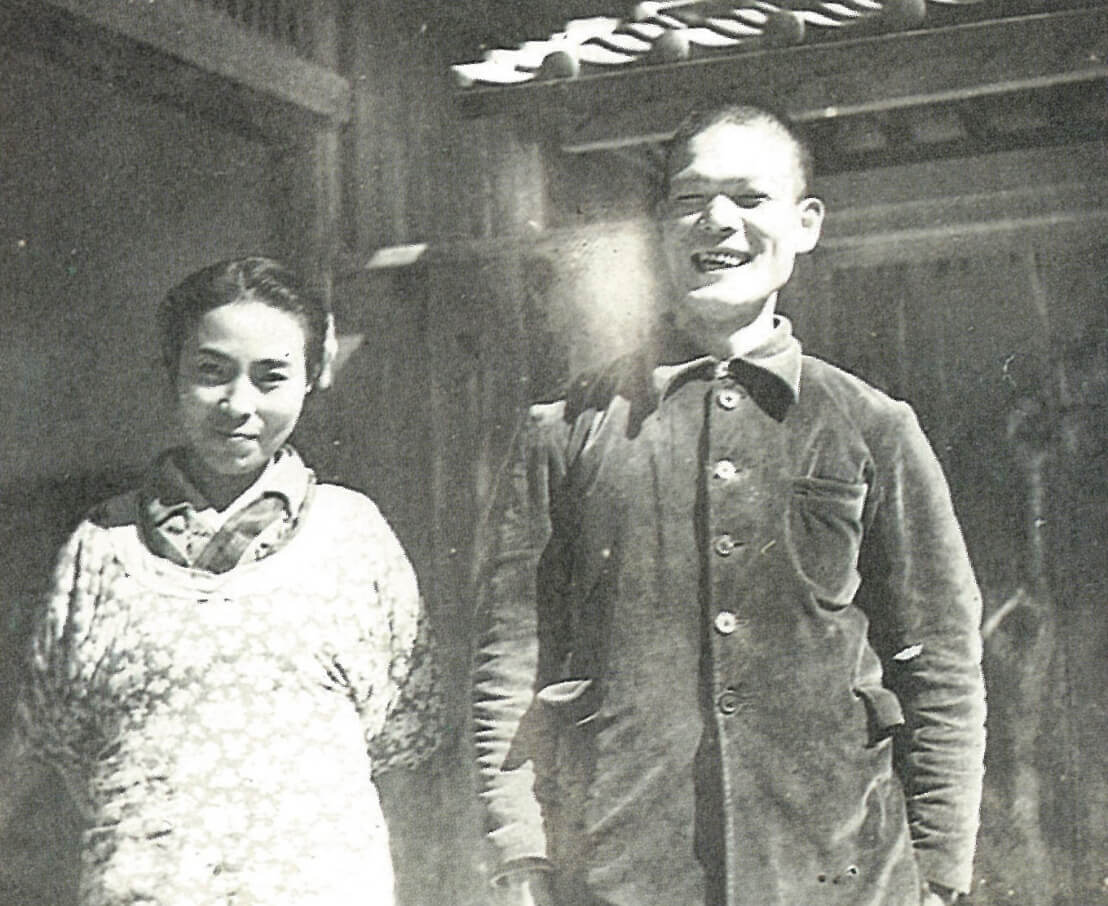 結婚して間もない頃の恒治と靜